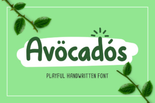 Avocados: A Fresh and Playful Handwritten Font for Creative Projects