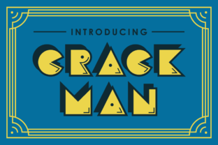 Crack Man: A Retro Font for Creative Projects