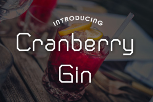 Cranberry Gin: A Modern Font for Digital Design