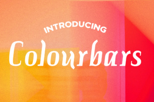 Discover the Elegance of Colourbars: A Timeless Font for Modern Design
