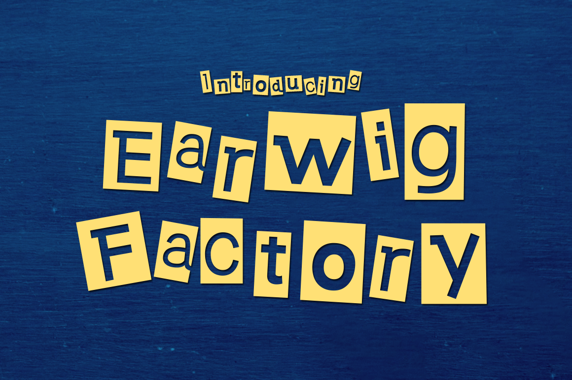 Earwig Factory: A Funky Font for Creative Expression