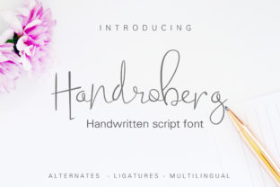 Handroberg: A Handwritten Script with Character