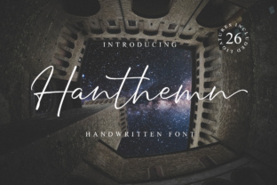 Hanthen: A Modern Script Font for Classy Design