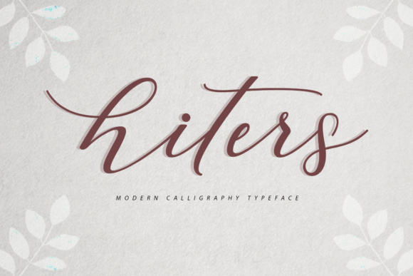 Hiters: A Luxurious Script Font for Elegant Designs