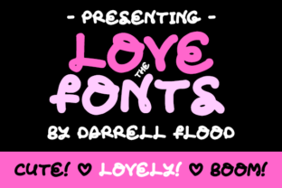 Love the Fonts: A Creative and Expressive Typeface for Baking Enthusiasts