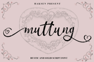 Muttung Script: A Unique Beauty Font for Creative Expression