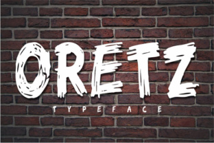Oretz: A Brush Stroke Font with Intentional Imperfection