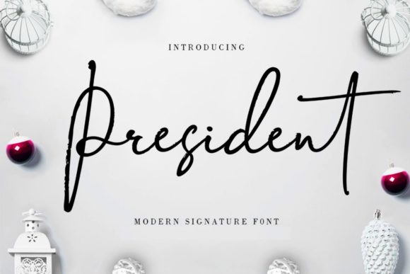 President: A Script Font with Elegance and Versatility