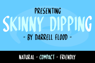 Skinny Dipping: A Sleek, Hand-Drawn Font for Stylish Designs