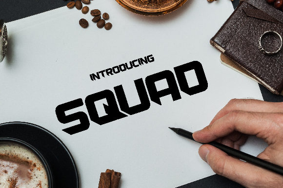 SQUAD: A BOLD TYPEFACE FOR STAND-OUT DESIGN