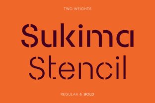 Sukima Stencil: A Modern Font for Bold Design